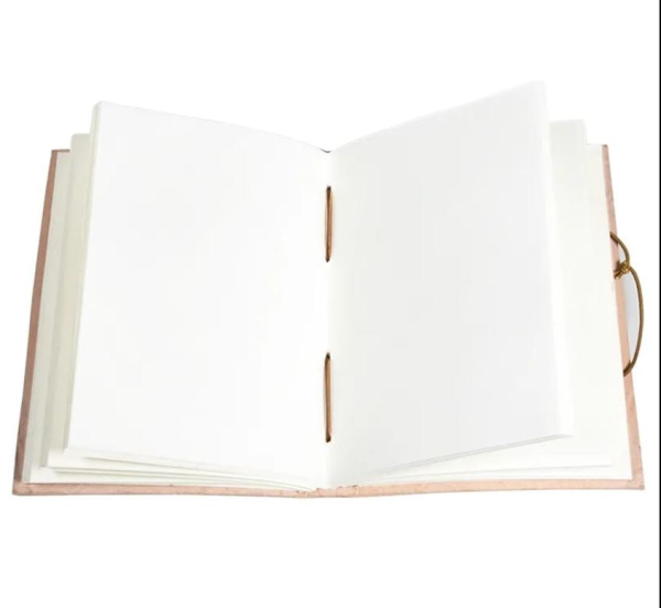 Carnet de notes éléphant avec reliure en cuir