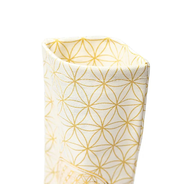 Housse de coussin pour les yeux Fleur de vie Coton biologique (GOTS)