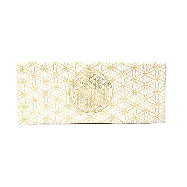Housse de coussin pour les yeux Fleur de vie Coton biologique (GOTS)