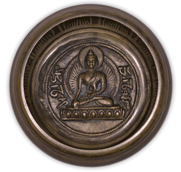 Bol chantant avec gravure Bouddha (poids: 550 grammes)