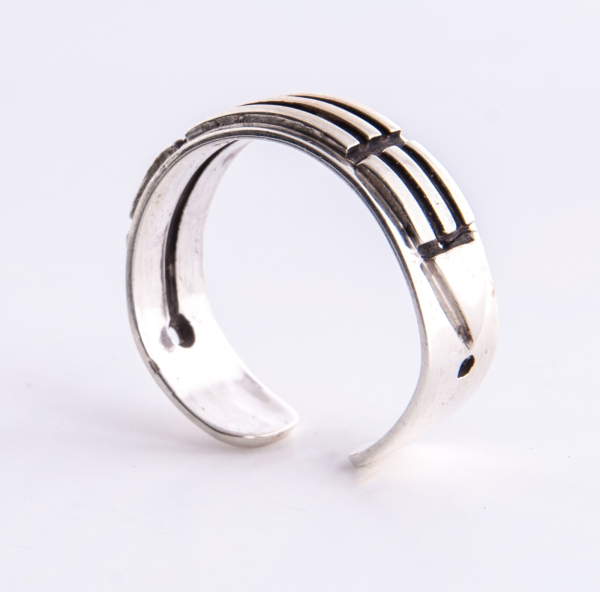 Bague Atlantis en argent (taille homme) ouverte, argent sterling 925