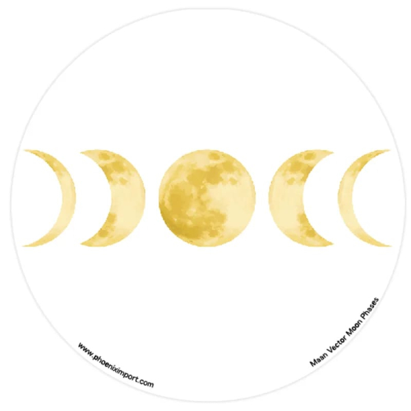 Autocollant des phases de la lune